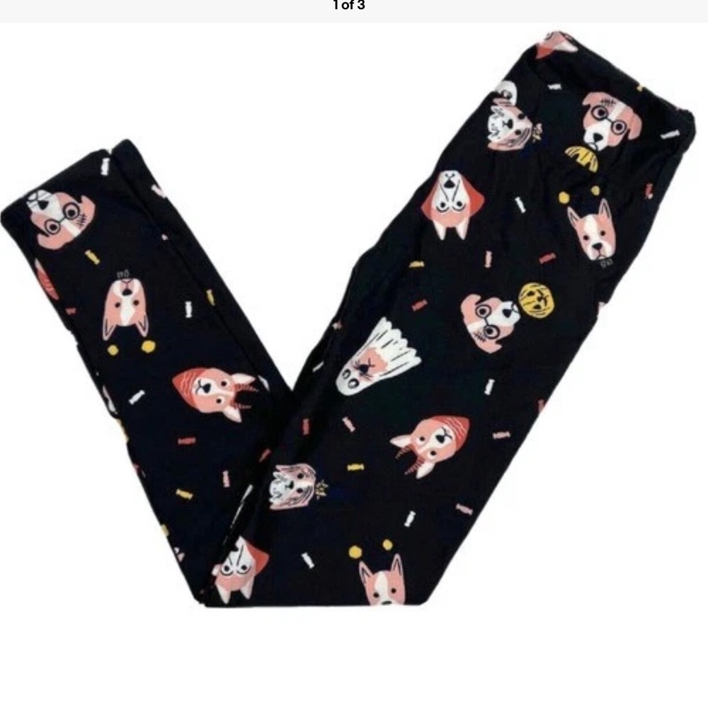LuLaRoe Girls Kids Leggings Dogs Ghosts Pumpkins Halloween Sizes 8-14‎ L/XL NWT